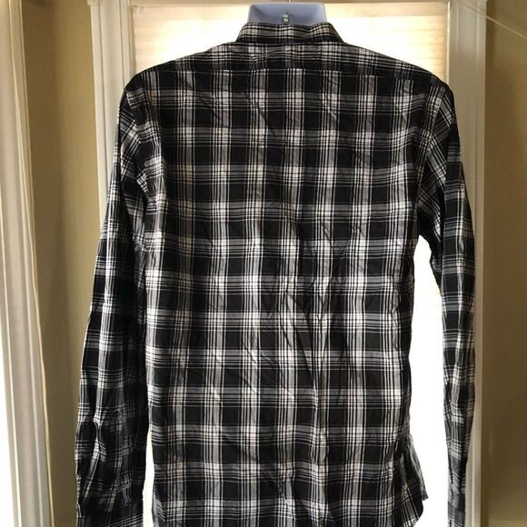 Zara Mens Checkered Button down shirt - Picture 3 of 4
